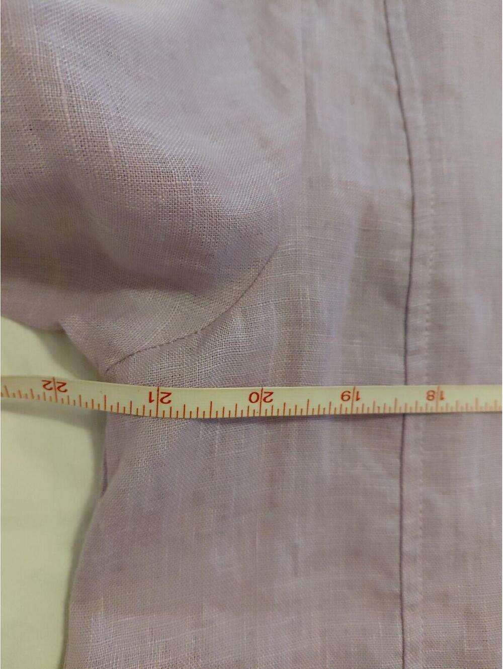 Lintico Linen Top V-Neck Half Sleeve Violette Sz S EUC - Picture 11 of 15